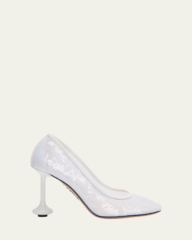 Toy Sequin Stiletto Pumps